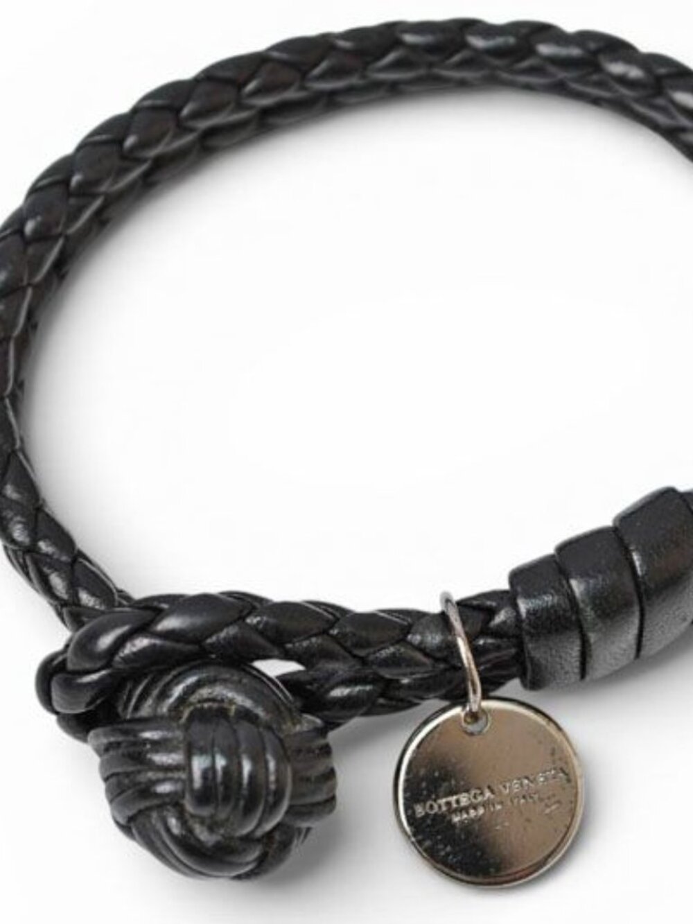 Bottega Veneta Bracelet Bangle Intrecciato Black